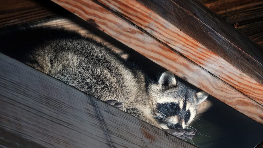 Racoon in attic